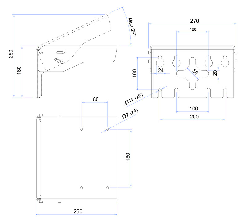 i-valo Mechanical accessories luka lb200 wall mount