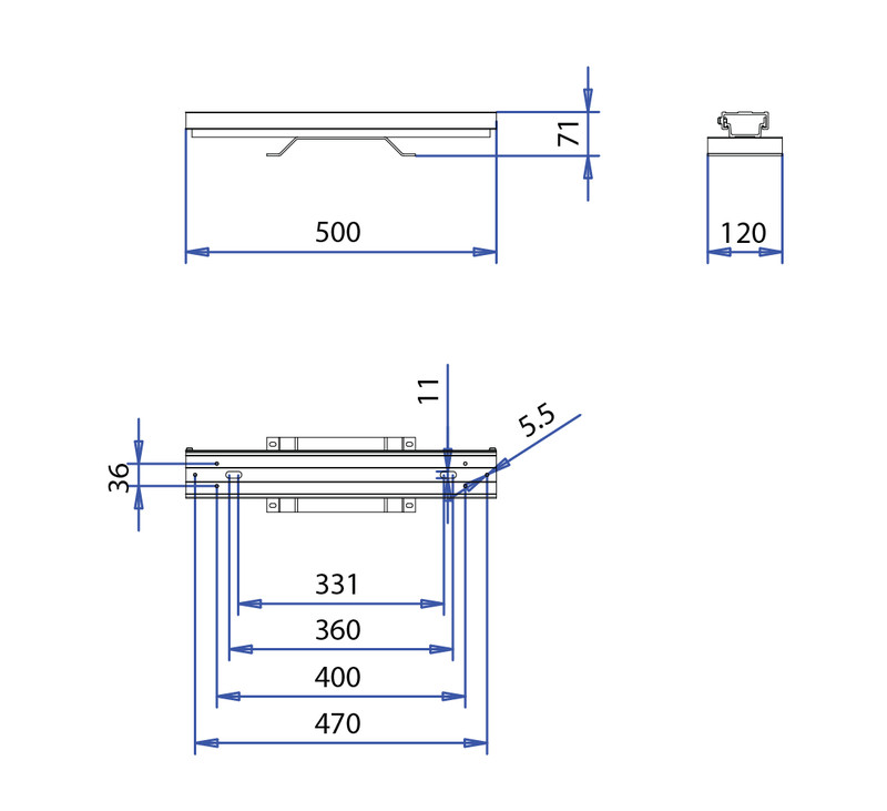 i-valo Mechanical accessories x100 asennuskisko