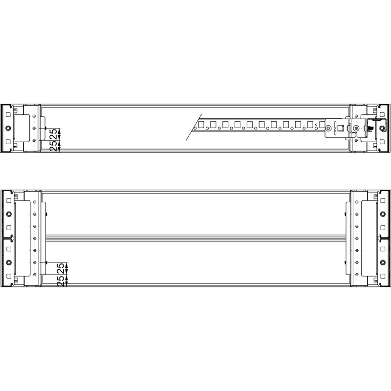 schneider electric Sokkeli schneider nsysucr4050 as.kis. 2kpl 500mm