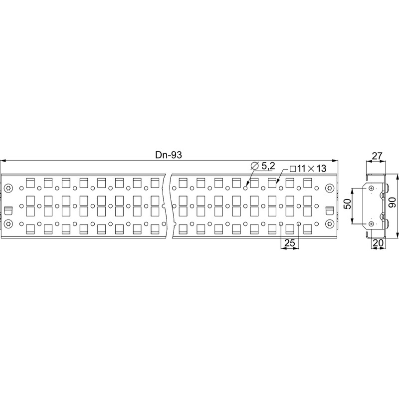 schneider electric Sokkeli schneider nsysucr9080 as.kis. 2kpl 800mm