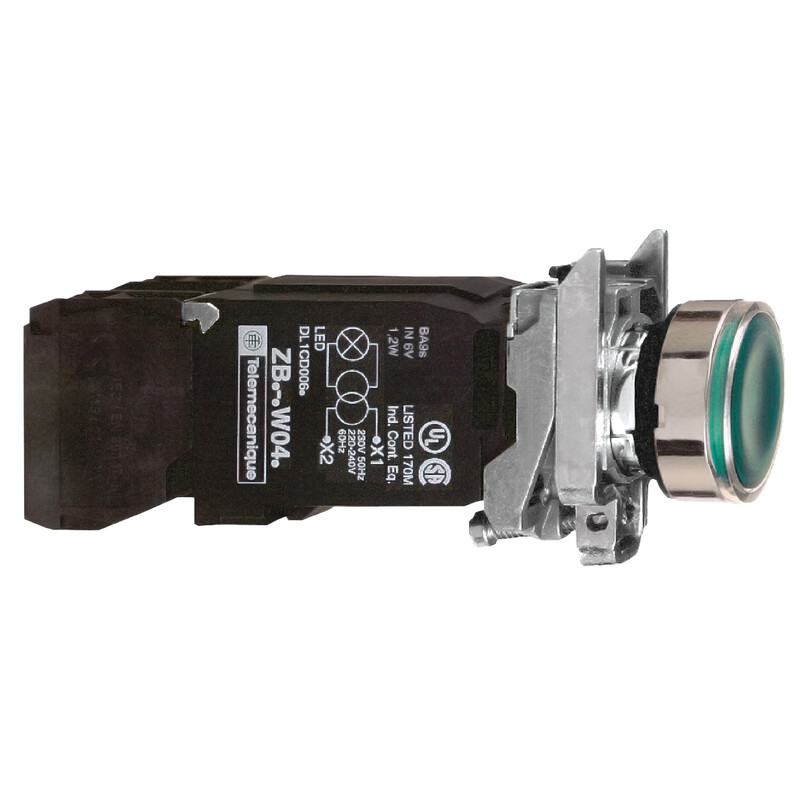 schneider electric Valopainike schneider xb4bw3335 vihreä muuntaja