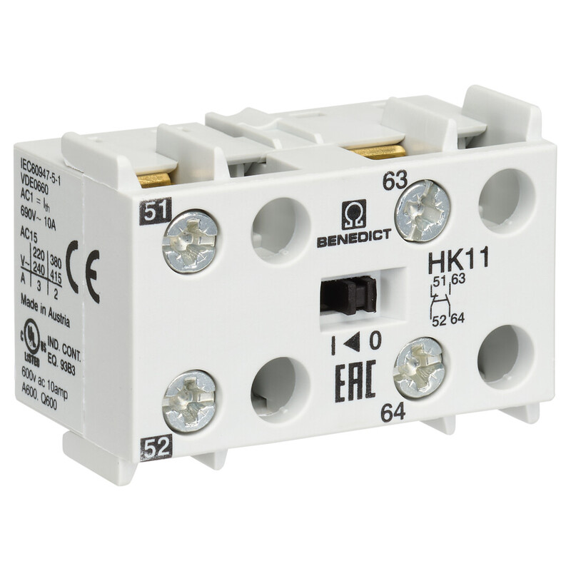 APUKOSKETINLOHKO B-J K3-HK11 1s+1a 3A AC15 10A AC1