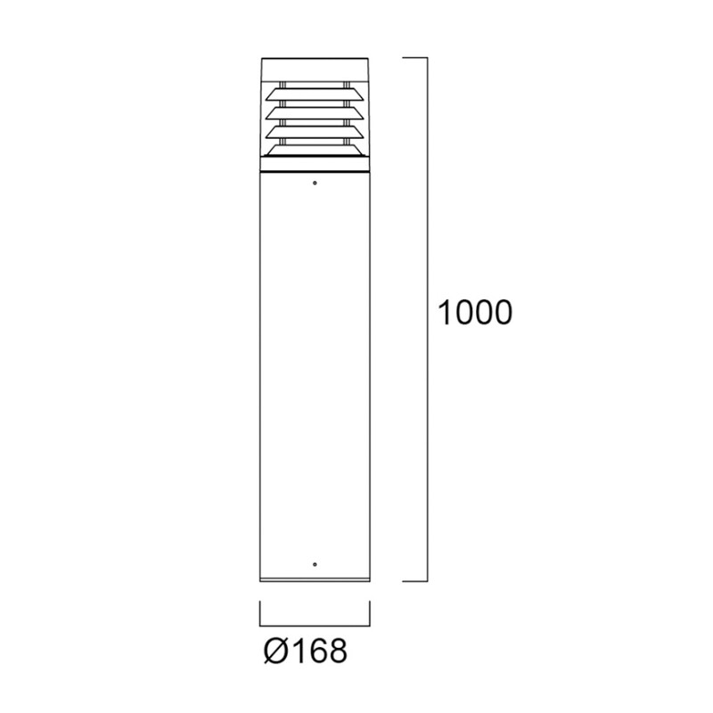 sylvania Pollarivalaisin start bollard ip65 1m 19w 1100lm 830/840 ant