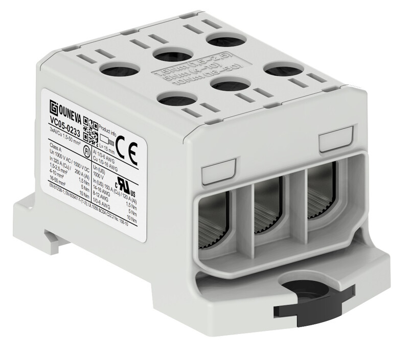 HARGNEMISKLEMM 3 x AL/CU 1,5-50 HALL