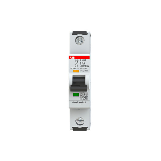 abb smart buildings Circuit breaker s300p 1-pole z-char. 4a