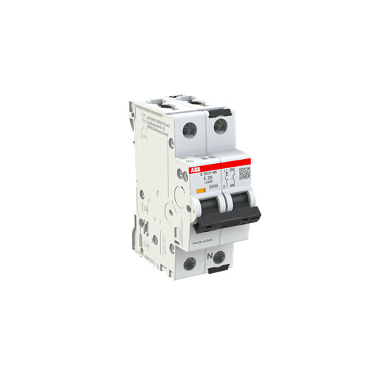 abb smart buildings Circuit breaker s300p 2-pole 1+n c-char. 20a