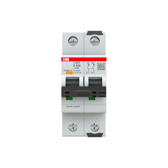 abb smart buildings Circuit breaker s300p 2-pole k-char. 40a