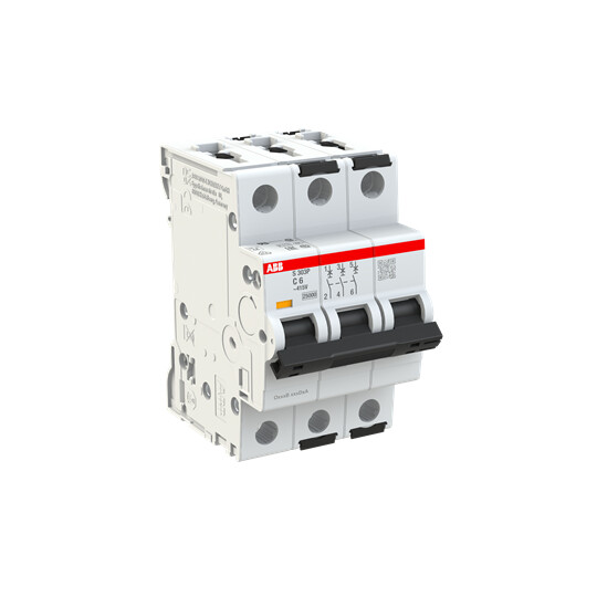 abb smart buildings Circuit breaker s300p 3-pole c-char. 6a