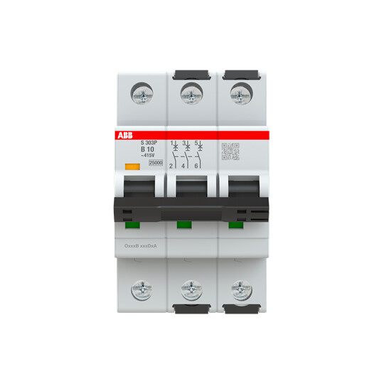 abb smart buildings Circuit breaker s300p 3-pole b-char. 10a