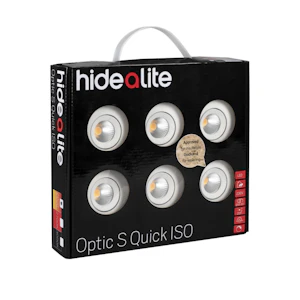 hide-a-lite Downlight optic s iso vit ip44 275lm 4,5w 2700k dim tilt