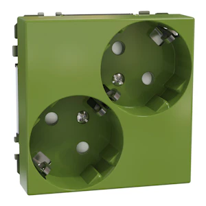 schneider electric Socket-outlet exxact 2s/16a/ip21 diag screw green