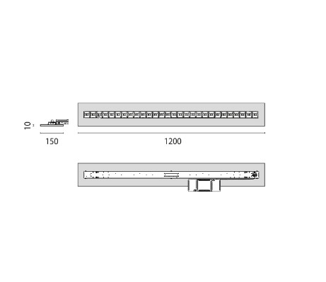 performance in lighting Armatur infäll montage flexiled 4il23s/a 840 wh lb