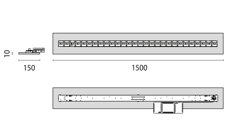 performance in lighting Flush mounted luminaire il flexiled 5il28s/a 840 wh lm