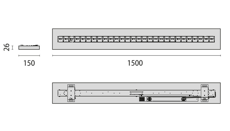 performance in lighting Surface mounted luminaire flexiled 5sm37a/m840 wh lm