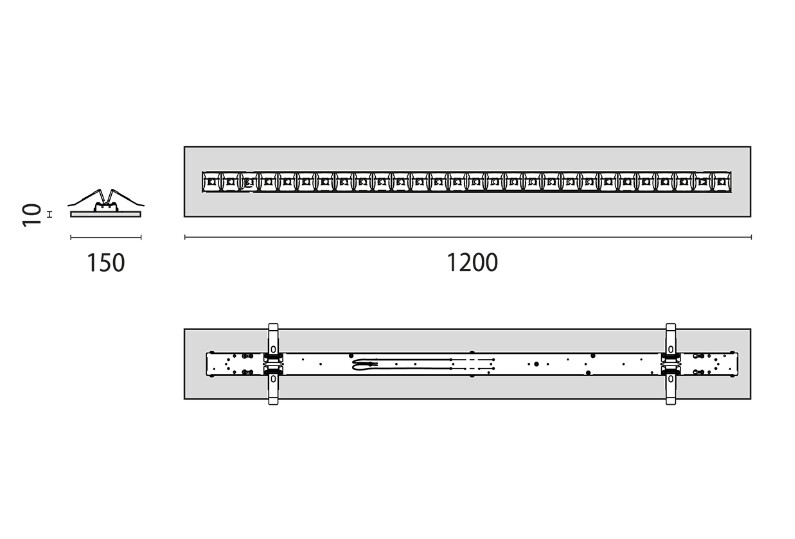 performance in lighting Armatur infäll montage flexiled 4re23s/a840 wh lb