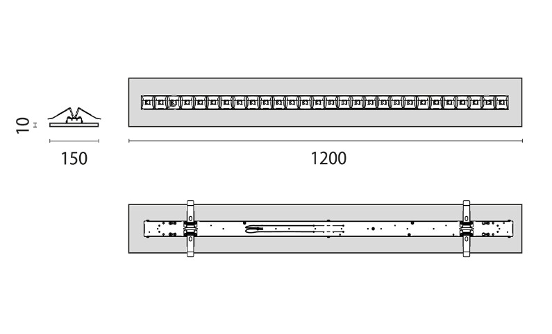 performance in lighting Armatur infäll montage flexiled 4re23s/a840 wh lm