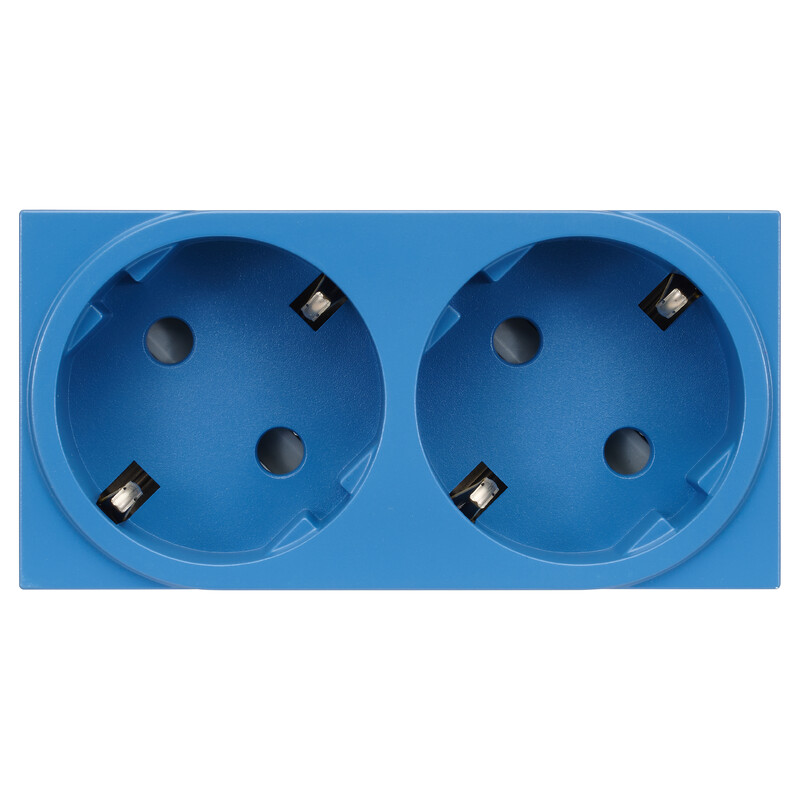 hager Trunking outlet gallery wxf472 2s/16a/250v 4m qc blue