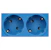 hager Trunking outlet gallery wxf472 2s/16a/250v 4m qc blue