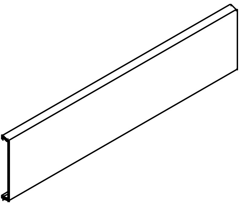obo bettermann Cover for wall duct column obo gk-otgsw, pvc, bla