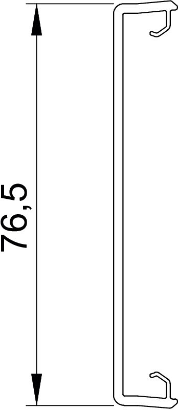 obo bettermann Cover for wall duct column obo gk-otgsw, pvc, bla