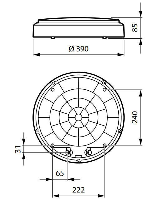 philips Plafond 3400/830 dali
