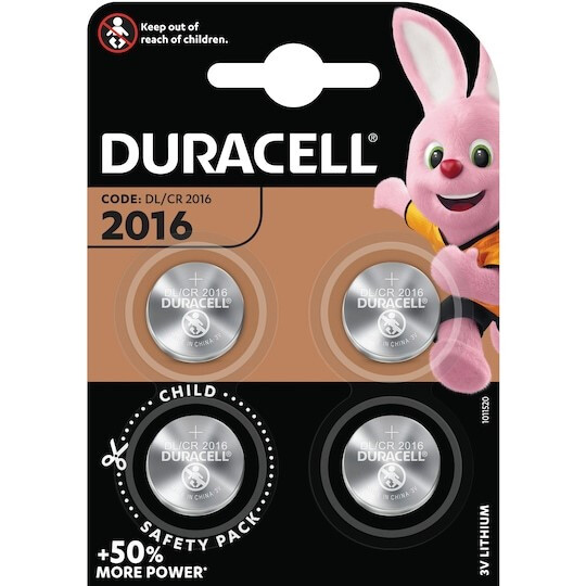 BATTERI LITHIUM 3V DURACELL 2016 LITHIUM 3V BL4