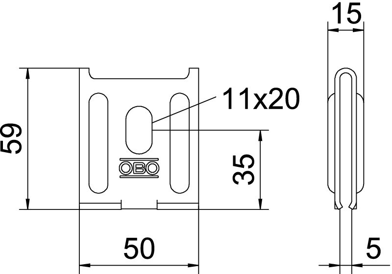 obo bettermann Väggkonsol obo k12 1818 a4