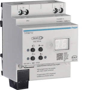 hager Dali-gateway knx ets tyfs671d dali2 1ch tw secure