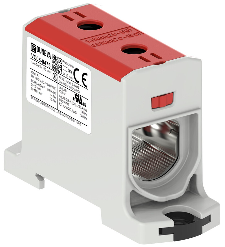 ouneva Universal connector otl 1xal/cu 25-150mm2 red