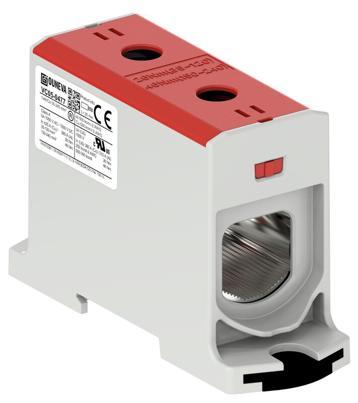 ouneva Universal connector otl 1xal/cu 35-240mm2 red