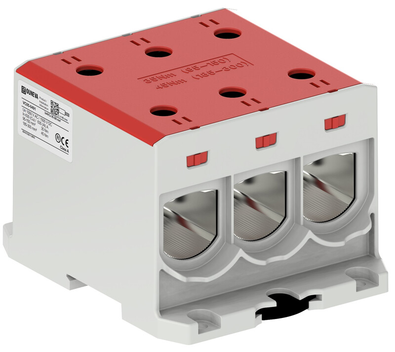 ouneva Universal connector otl 3xal/cu 95-300 mm2 red