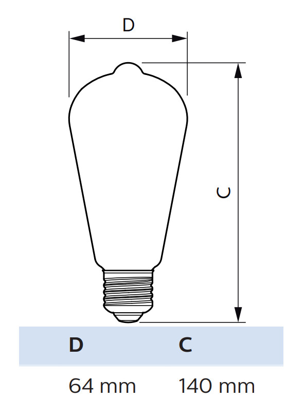philips Led-standardlampa e27 cct 806lm 60=5.9w st64 cl