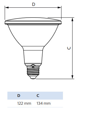 philips Kohdelamppu master led e27 927 1000lm 100w=13w par38