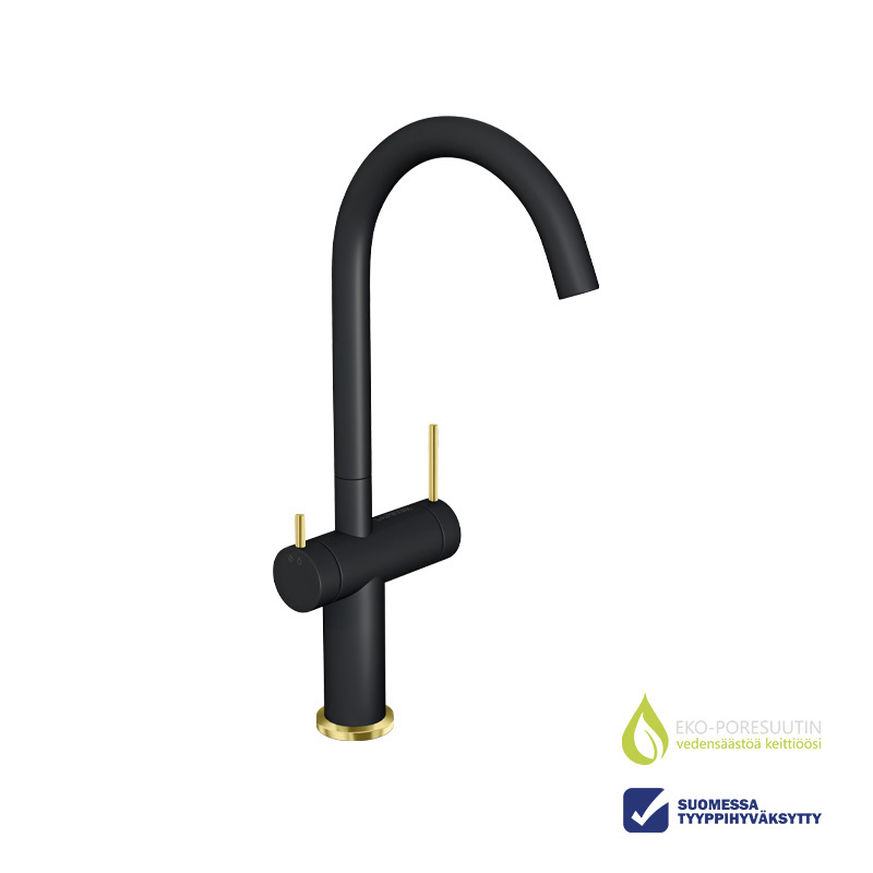 lapetek Kitchen mixer lapetek roundpin-a, bl/gold+dishwash