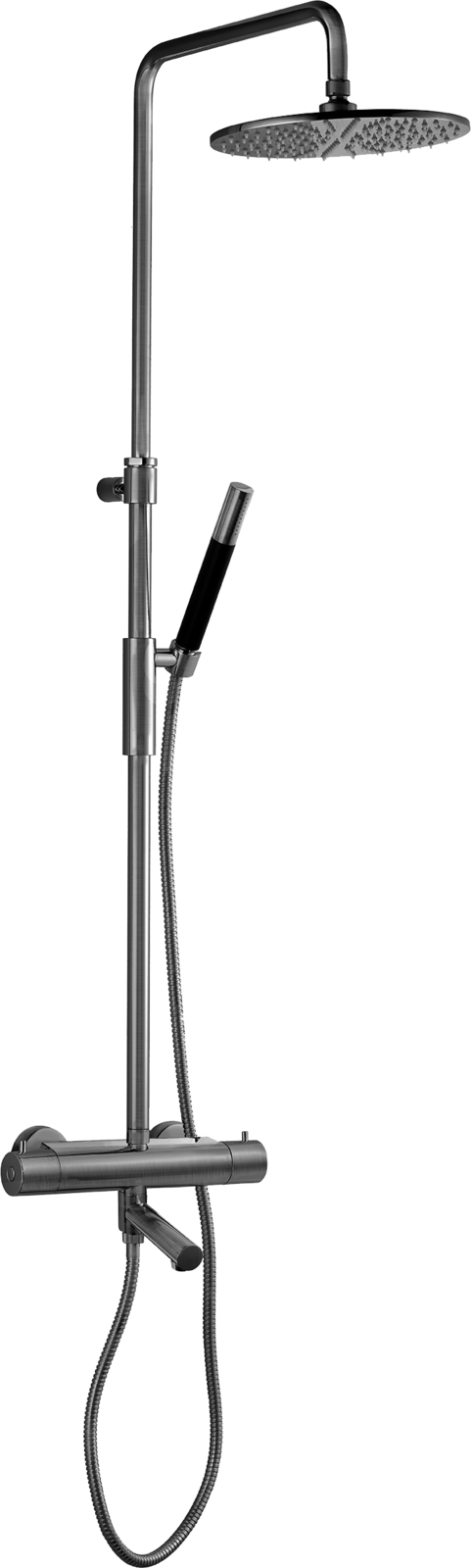 SHOWER TAPWELL TVM2200 BRUSHED BLACK CHROME