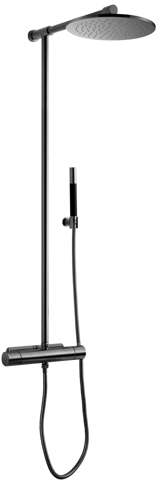 SHOWER TAPWELL TVM300 BRUSHED BLACK CHROME