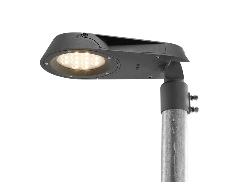 POLE MOUNT. LUMIN. SHARP POST IP65 3000LM 31W 3/4K ASYM ANT