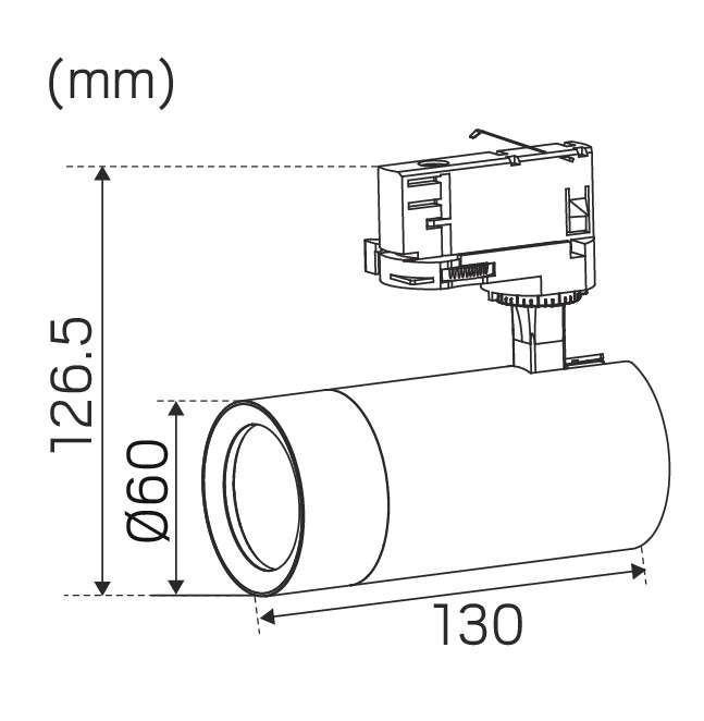 hide-a-lite Kohdevalaisin optic track ip20 680lm 9,3w tune bl dim