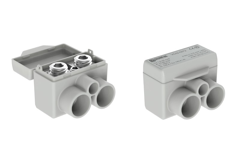 BRANCHING CONNECTOR OPK AL 2x50 / CU 2x35, 1,5-6 GREY