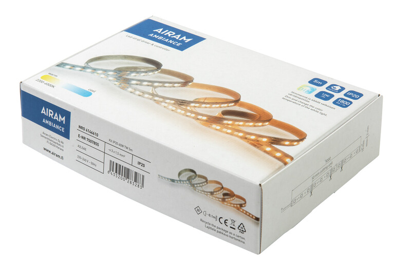 airam Led strip ambiance 24v ip65 12w/m tw 5m