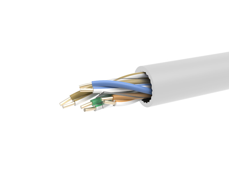 DATA-CABLE-HF CAT6A CAT6A U/UTP 4p Dca WHITE K500