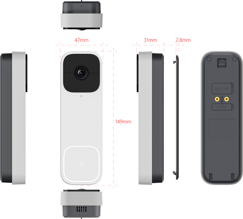 woox Dörrklocka wifi doorbell white