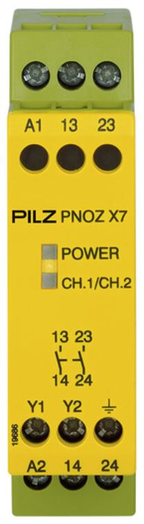 pilz Emergency stop relay pnoz x7 230vac