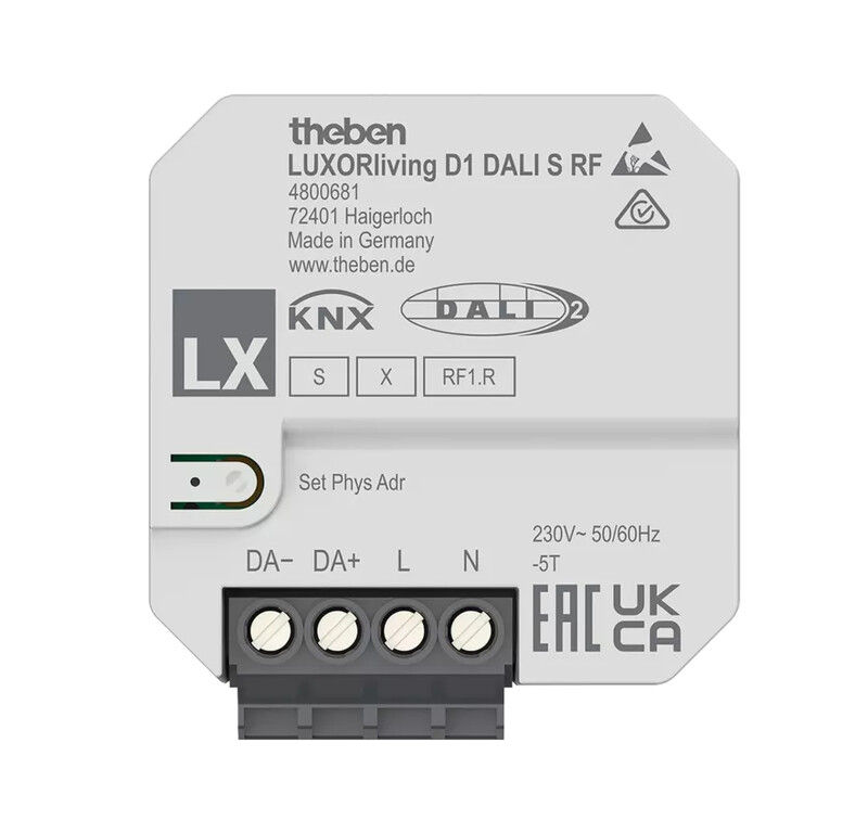 theben Dimmeraktor luxorliving d1 dali s rf