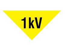 MERKINTÄKILPI 1kV AL KOLMIO 150/150