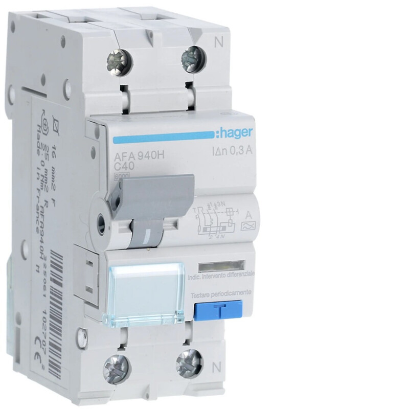PERSONSKYDDSAUTOMAT AFA990G 300MA A/2X40A KURV C