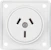 hager Socket outlet integro flow 1aus/10a/250v ukr white
