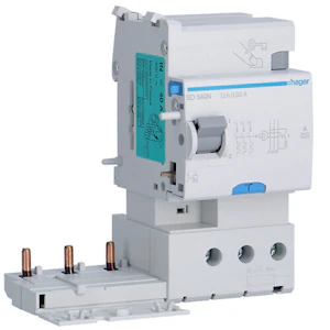 hager Fault current add-on block bd340n 30ma a/3x40a