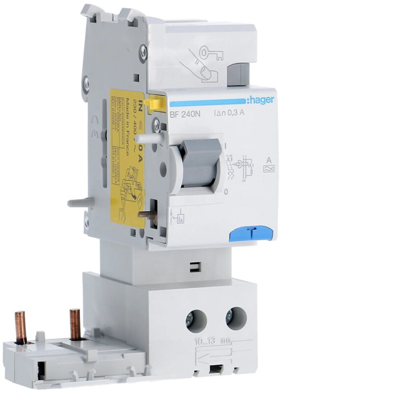 hager Fault current circuit breaker bf240n 300ma a/2x40a