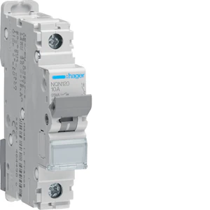 hager Mcb nqn120 1x20a curve b 25ka